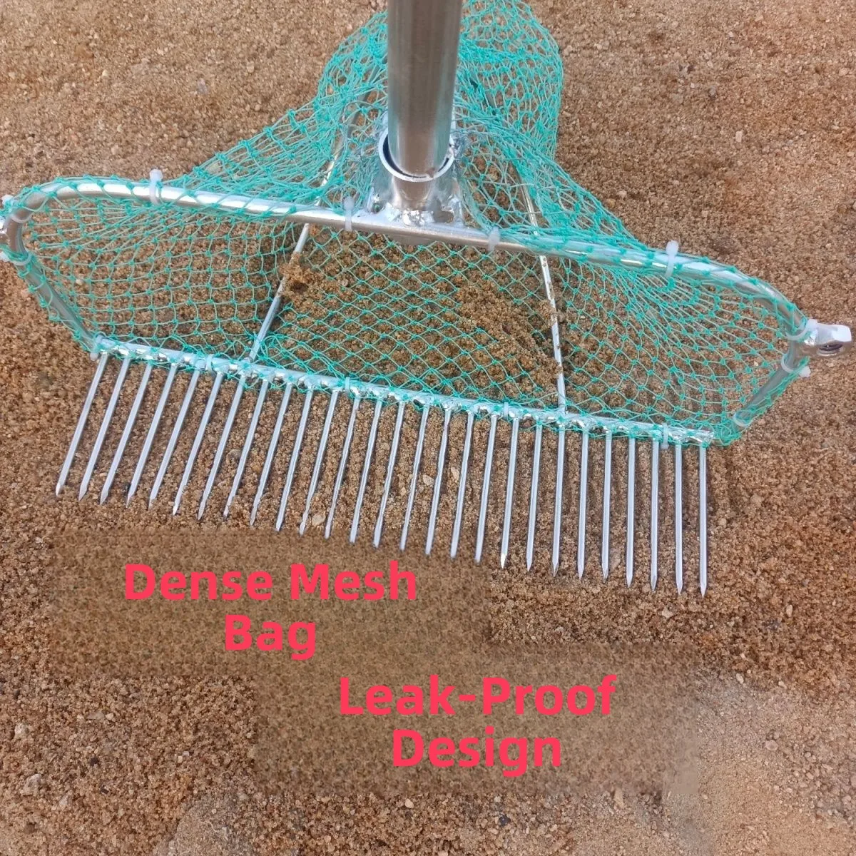 Galvanized Welded Net Scoop Beach Gathering Tool for Digging Clams And Mussels  Gardening ovel And Rake