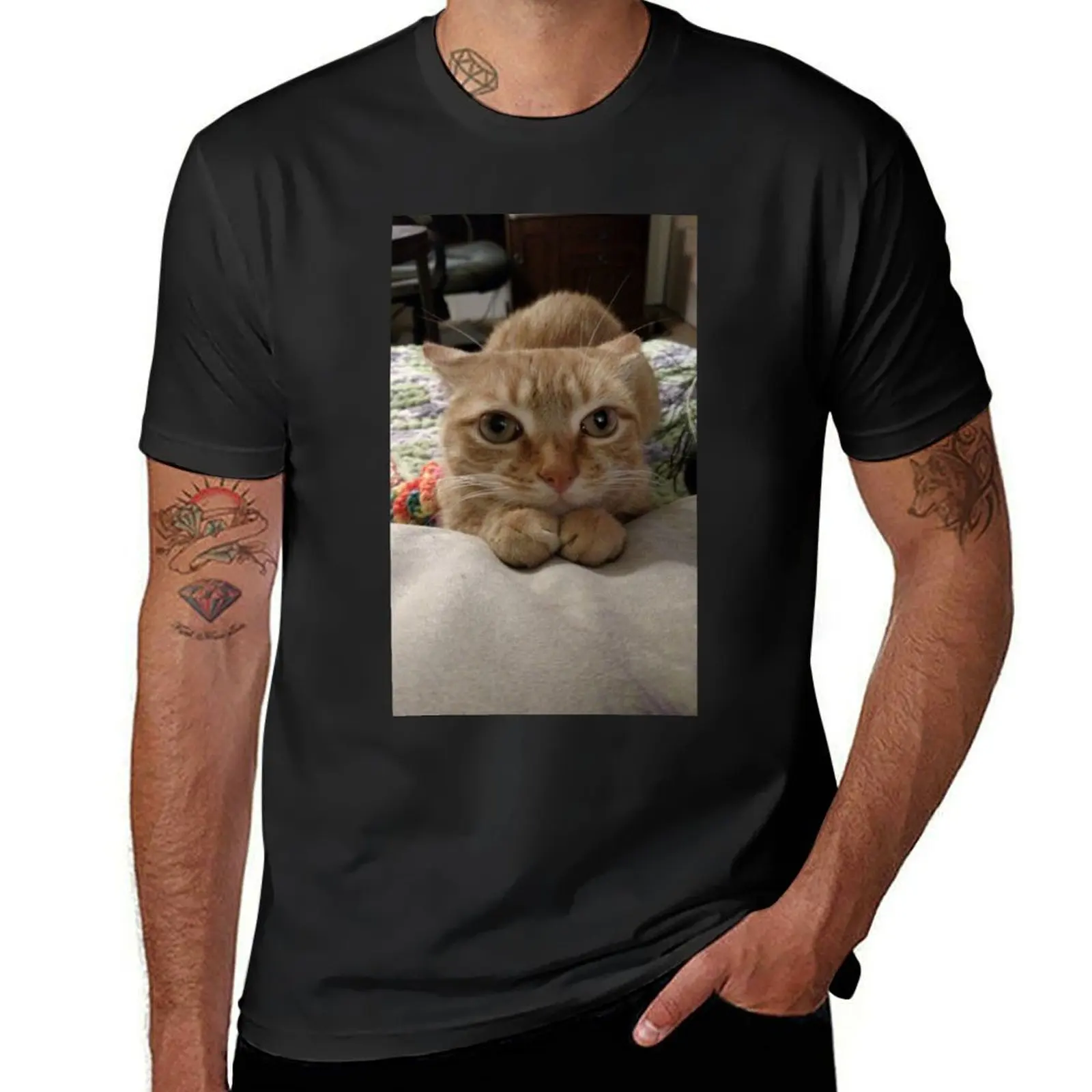 

Neuro Dan - Feather Dan The Eyes T-Shirt T-shirts oversize tops funny shirt cotton Blouse plain t shirts men