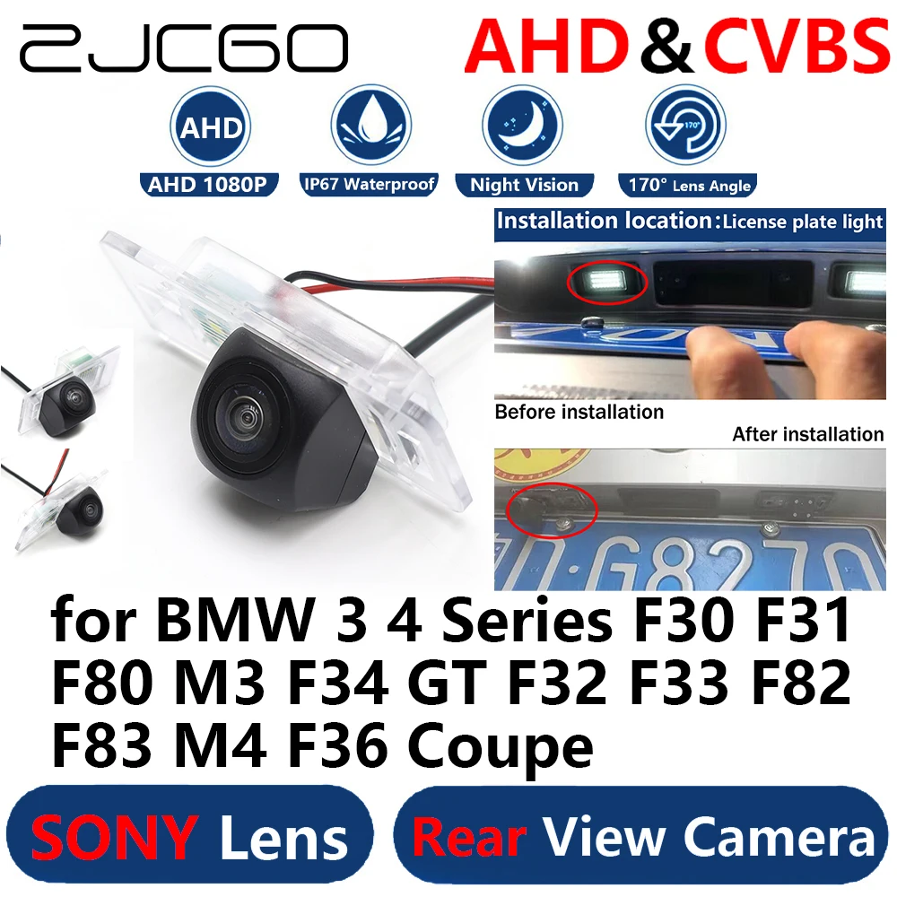 

AHD 1080P Parking Backup Reverse Reversing Rear view Camera for BMW 3 4 Series F30 F31 F80 M3 F34 GT F32 F33 F83 M4 F36 Coupe