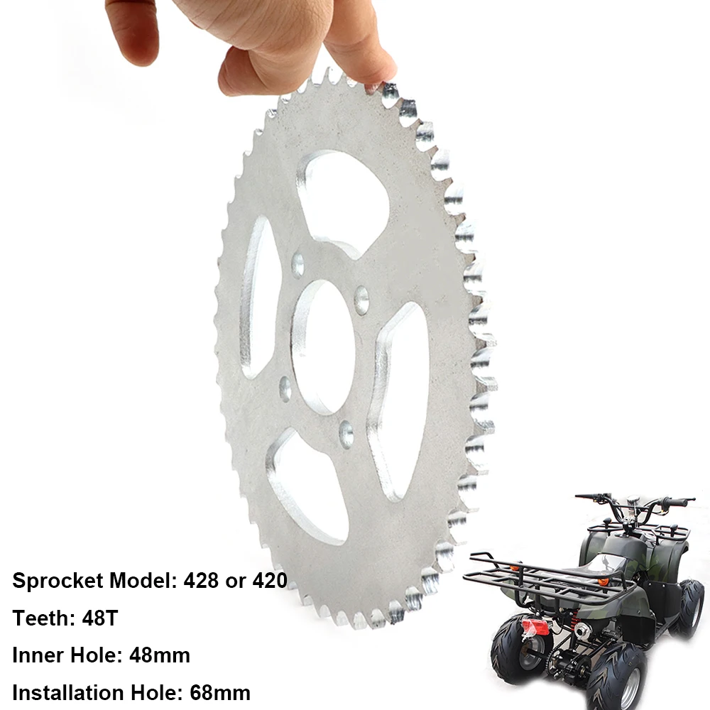 

48 Tooth #420/428 Rear Chain Sprocket ID 48mm For 50cc 70cc 90cc 110cc 125cc 250cc ATV Quad Pit Dirt Bike Trike Motorcycle Parts