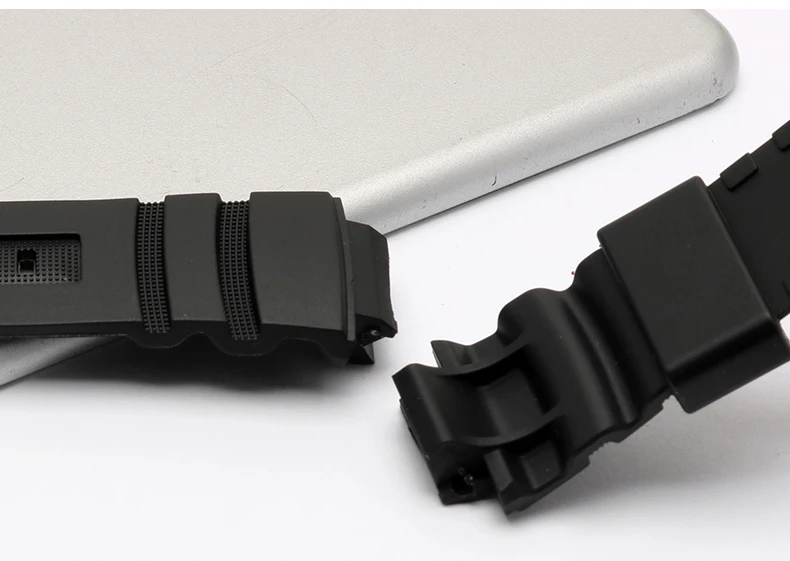 Band for Casio G-Shock AWG-M100 AW-590 AW-591 G-7700 series Men Watch Band Chain 16mm Silicone Watch Strap Watch Accessories