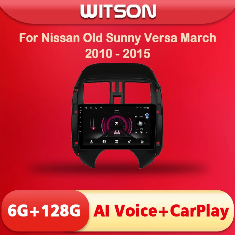 

WITSON 9 inch Android 11 AI VOICE 1 Din in Dash Car radio For NISSAN SUNNY 2011 Car auto stereo navigation