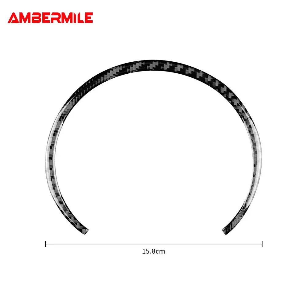 Real Soft Carbon Fiber for Mini Cooper Hardtop R56 Clubman R55 R57 Car Center Console Speedometer Sticker Trim Accessories