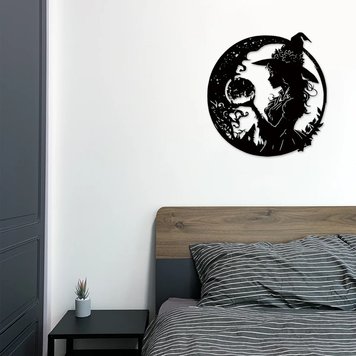 Delightful Metal Witch Wall Art: Cheerful Wall Decor for Boys and Girls Rooms, Kindergartens, Living Rooms, Nurseries