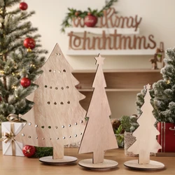 Wooden Christmas Tree Ornaments，Winter Desktop Decoration Set，Bohemian Home Decor, Room Country Rustic, Christmas Supplies Gifts