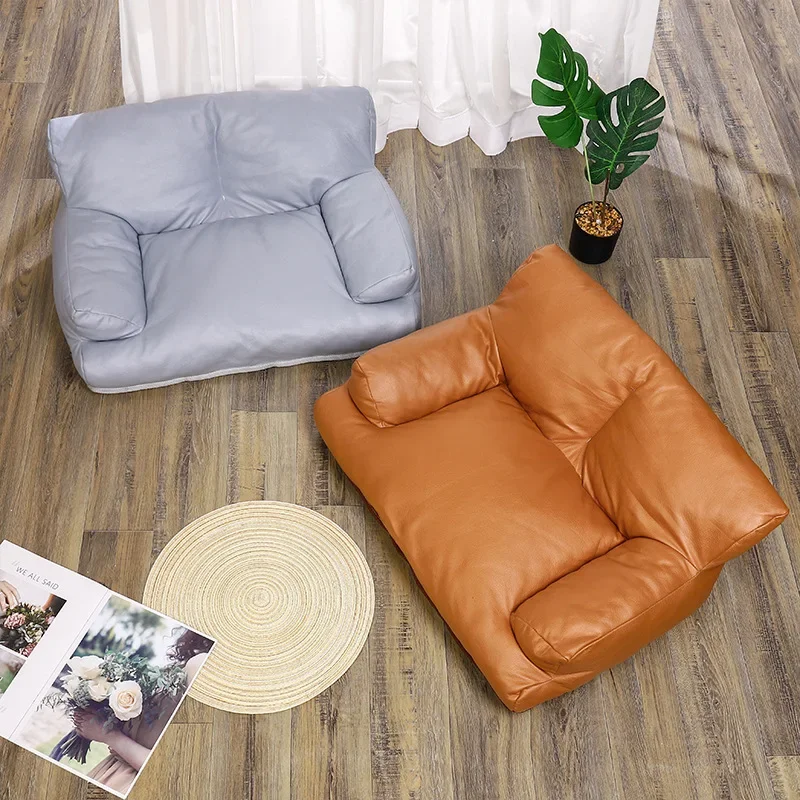 

PU Leather Dog Sofa Seasonal Universal Soft and Comfortable Pet Cat Dog Sleeping Bed Cat Sofa Pet Couch Bed Dog Products