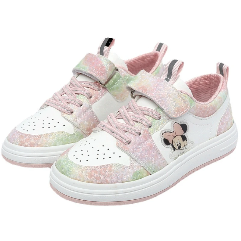 Disney Canvas Shoes Kids Sneakers Children\'s Casual Sports Tenis Shoes Boys and Girls Flats Autumn Girls Shoes 2022 Pink