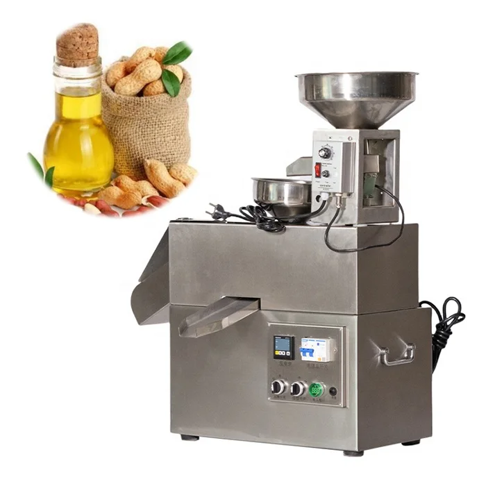 New Automatic Small Stainless Steel Screw Oil Press for Pumpkin Seeds, Cold Press and Hot Press Machine Equipment