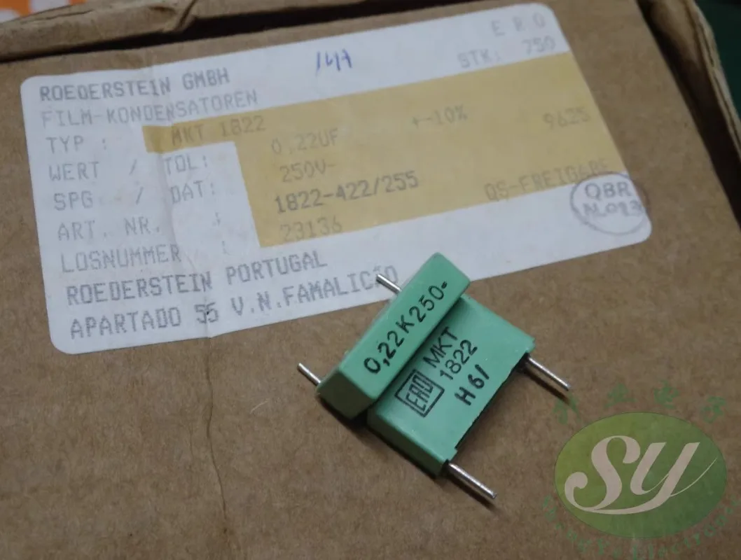

5PCS VISHAY ERO MKT1822 0.22uf/250V 220nf u22 224 New film capacitor 15MM