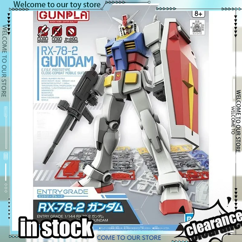 

Оригинальная сборная модель Bandai 1/144 RX-78-2 Gundam EG Gundam ENTRY GRADE, коллекционные фигурки, игрушки, подарки, модели для сборки