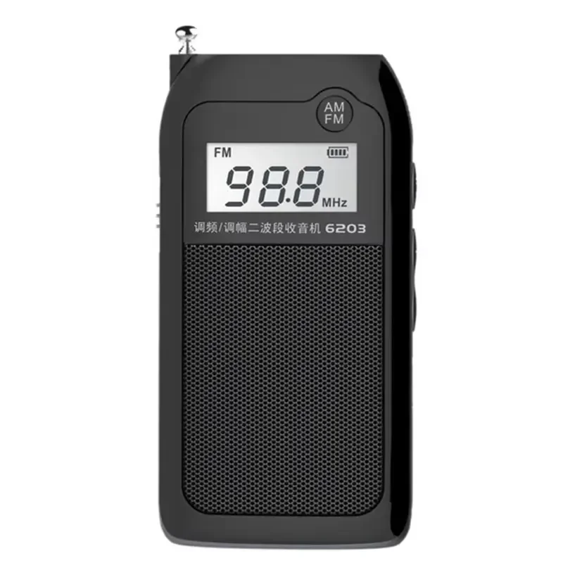 2026 Portable TF Card MP3 Audio Player Audio Walkman Mini DSP Digital Stereo Radio AM/FM Charging Broadcast Radios Headset