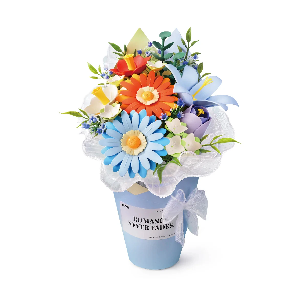 Robotime Twilight Sky Bouquet DIY 3D Puzzle Moving Flower Arrangement Romantic Home Decor Ideal Birthday Gift for Women