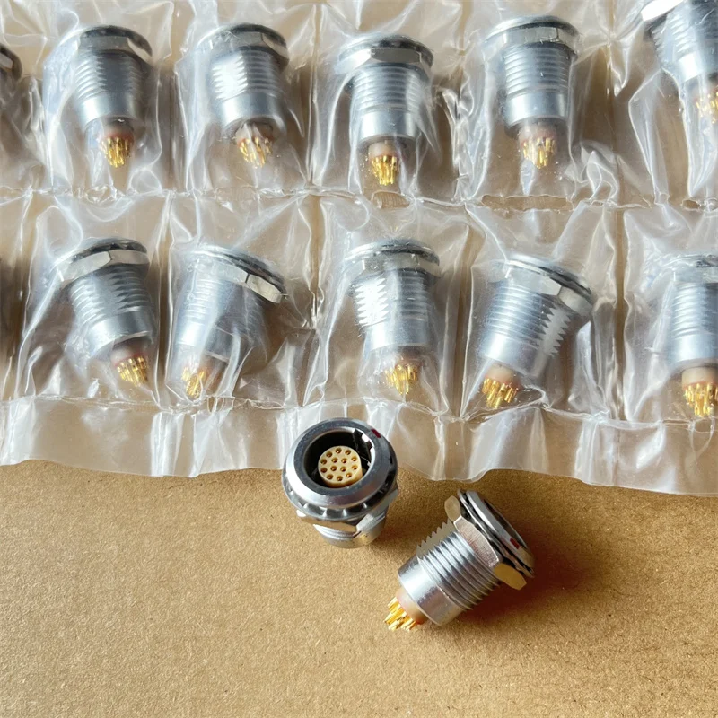 Compatible LEMO EGG.1B.314 14-Pin FGG.1B.314 Push-Pull Self-Locking Aviation Plug Connector,