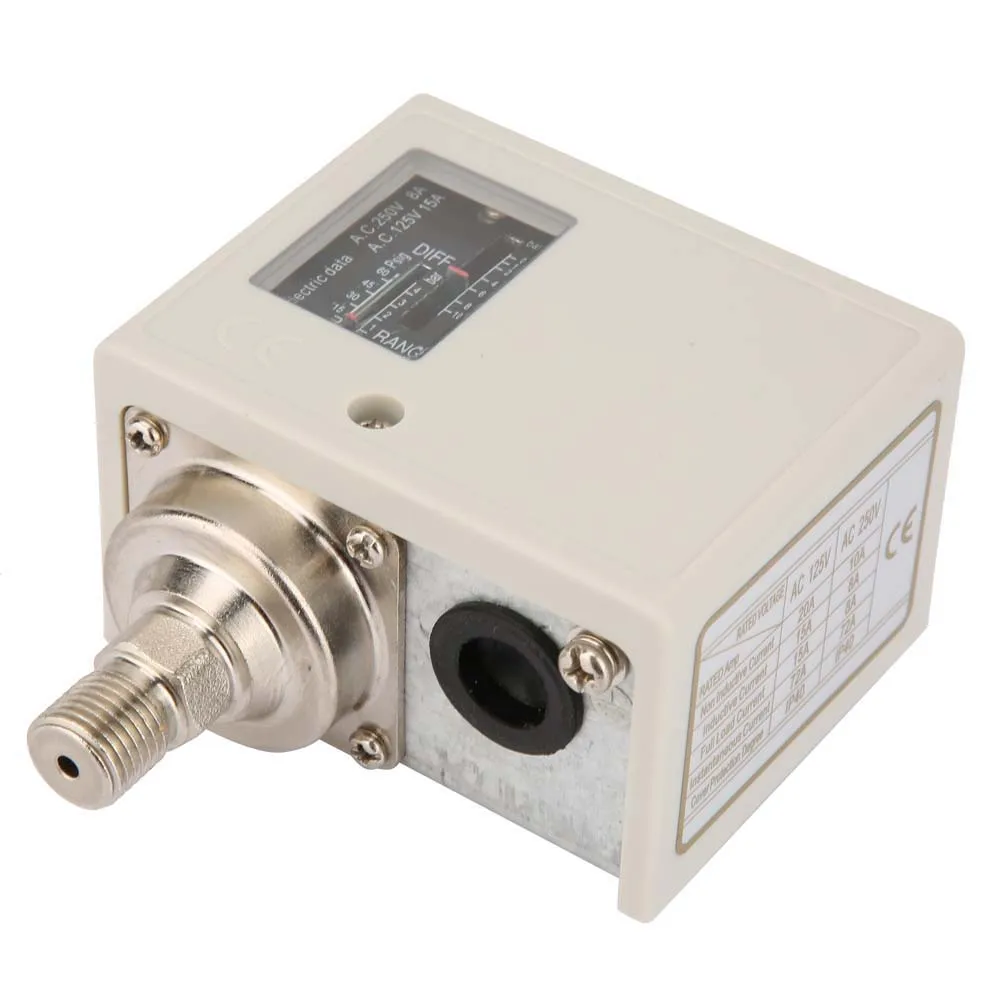 G1/4in Electronic Pressure Control Switch Air Water Pump Compressor Pressure Controller