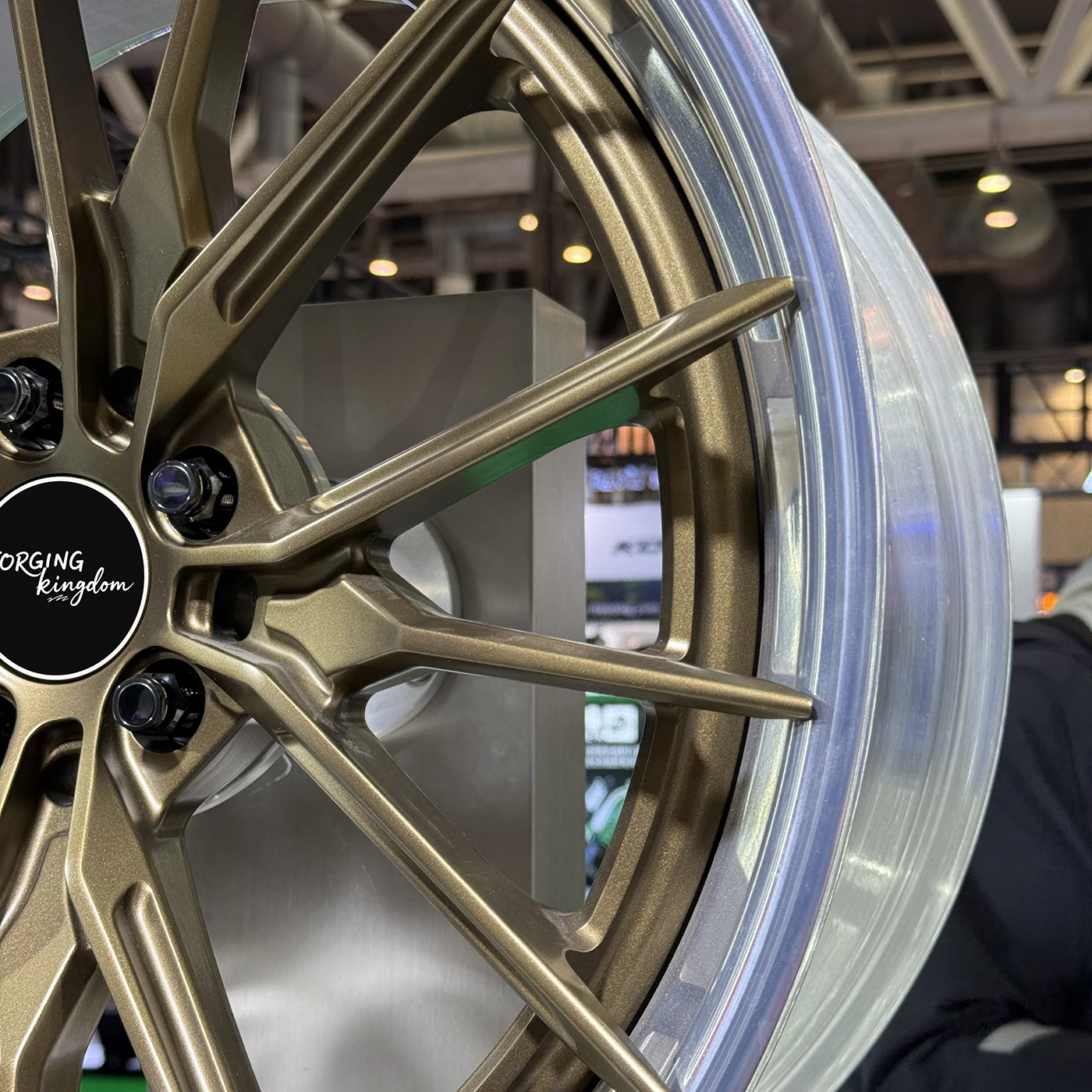 Double-Piece Forged Aluminum Alloy Automotive Wheel Hub 17-26 Inch 5*112/5*114.3/5*120/5*130. New Matte Black Finish Multi-Spoke