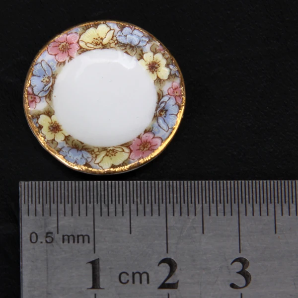 أدوات طعام مصغرة، طبق من البورسلين، طبق كوب، لعبة الشاي، مجموعة ملحقات أثاث بيت الدمى لديكور غرفة الأطفال #6