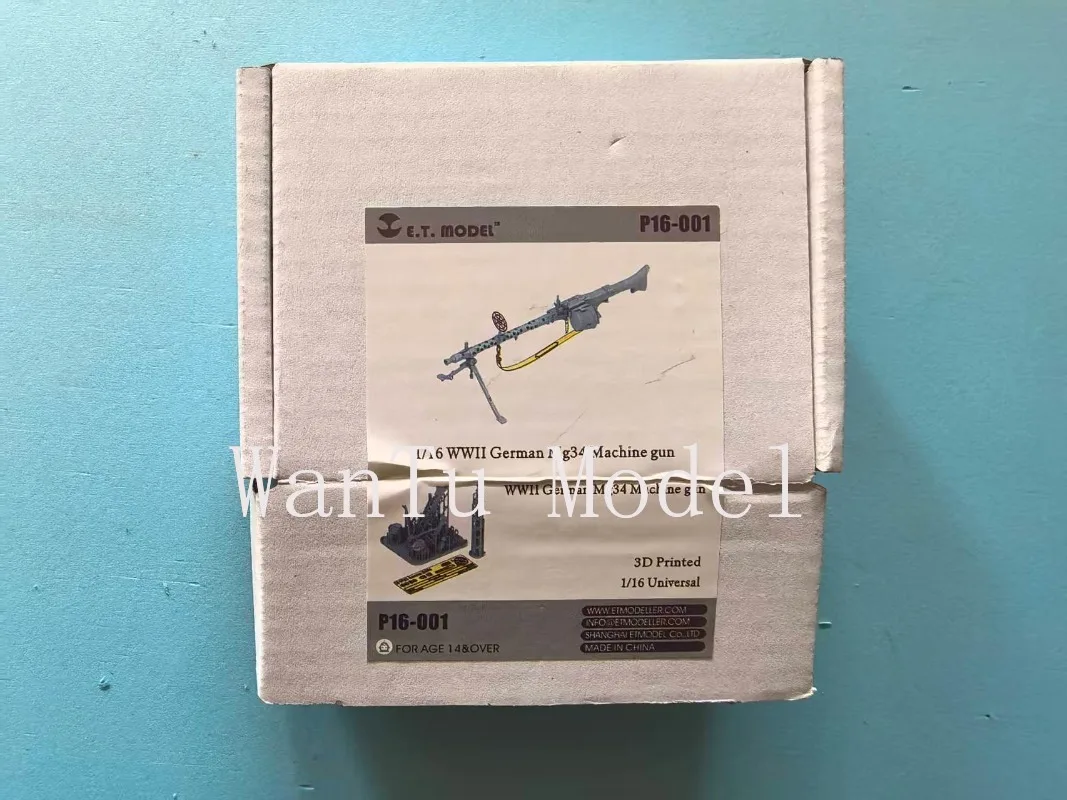 E.T. MODEL P16-001 1/16 WWII German Mg34 Machine Gun 3D Printed Model Parts