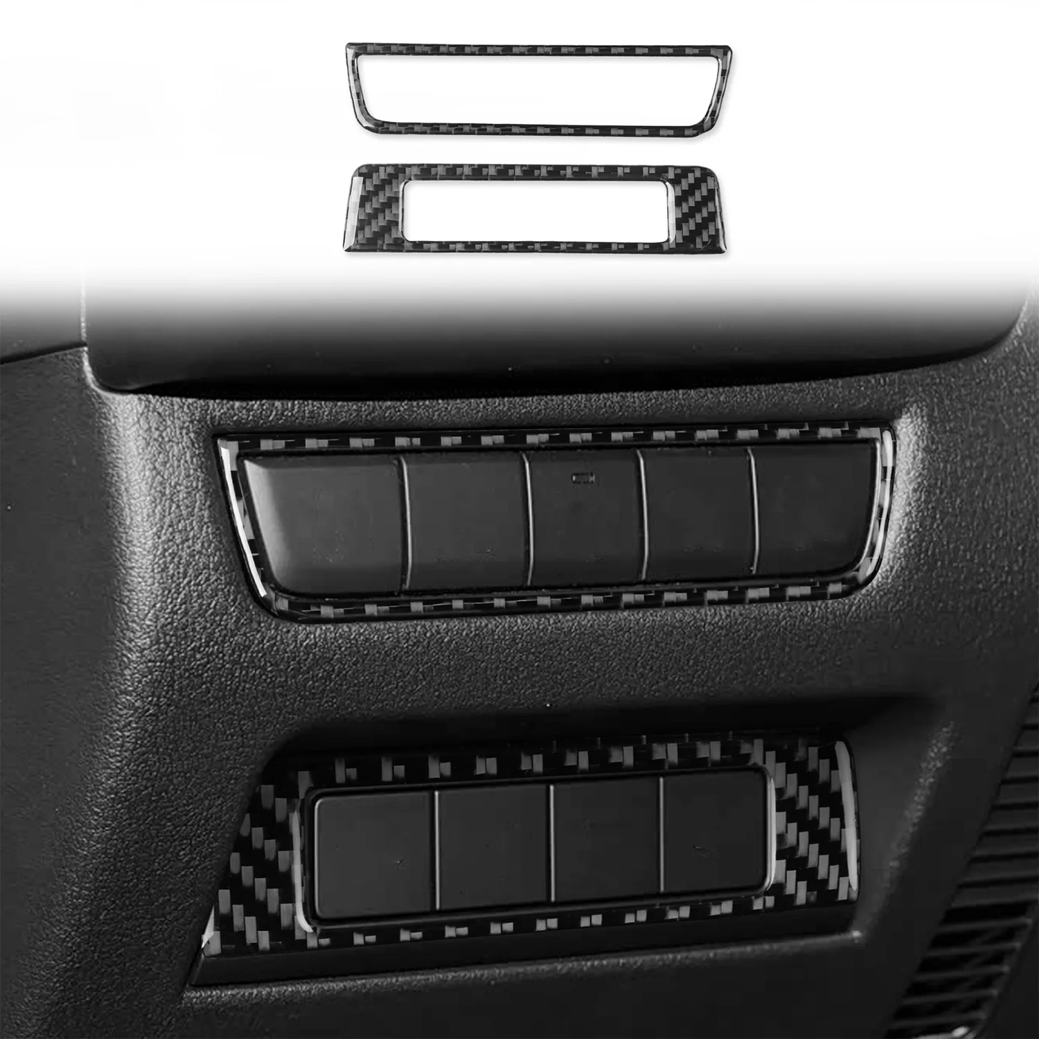 LHD! For Mazda CX-50 2022-2026 Headlight Switch & Parking Radar Button Frame Trim Cover Interior Control Panel Decor Accessories