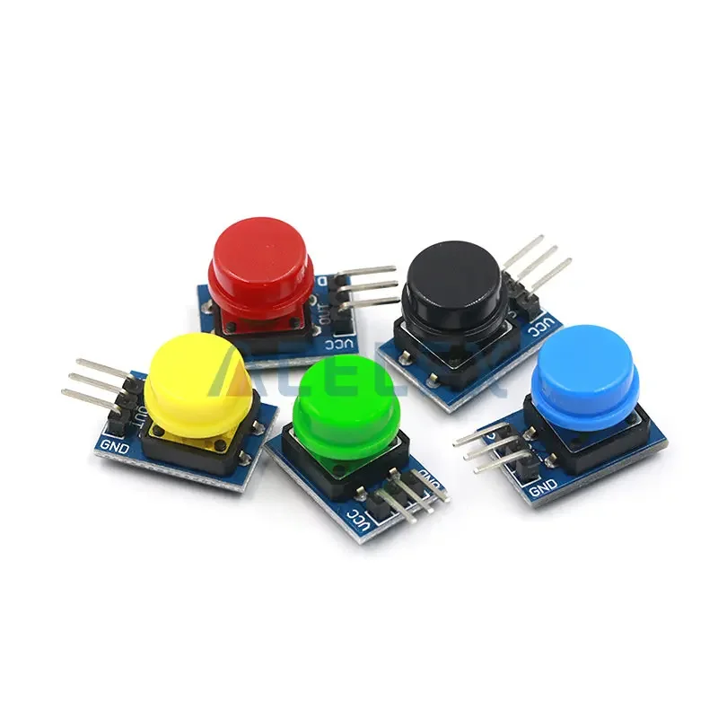 5pcs/set 12X12MM Big key module Big button module Light touch switch module with hat High level output for arduino or  3