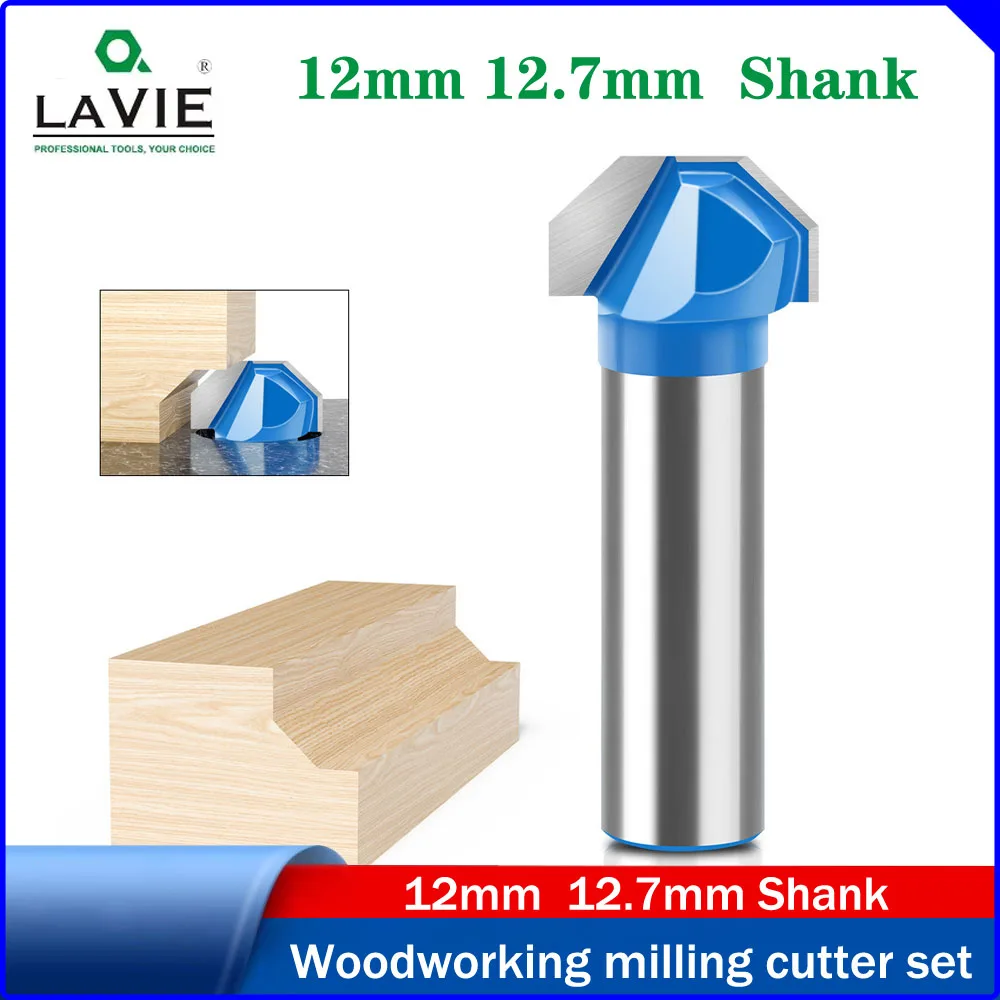 

3pcs 6/6.35/8mm Shank Deep Round Bottom Router Bits Set Lock Hole Woodworking Milling Cutters Wood Working Tools