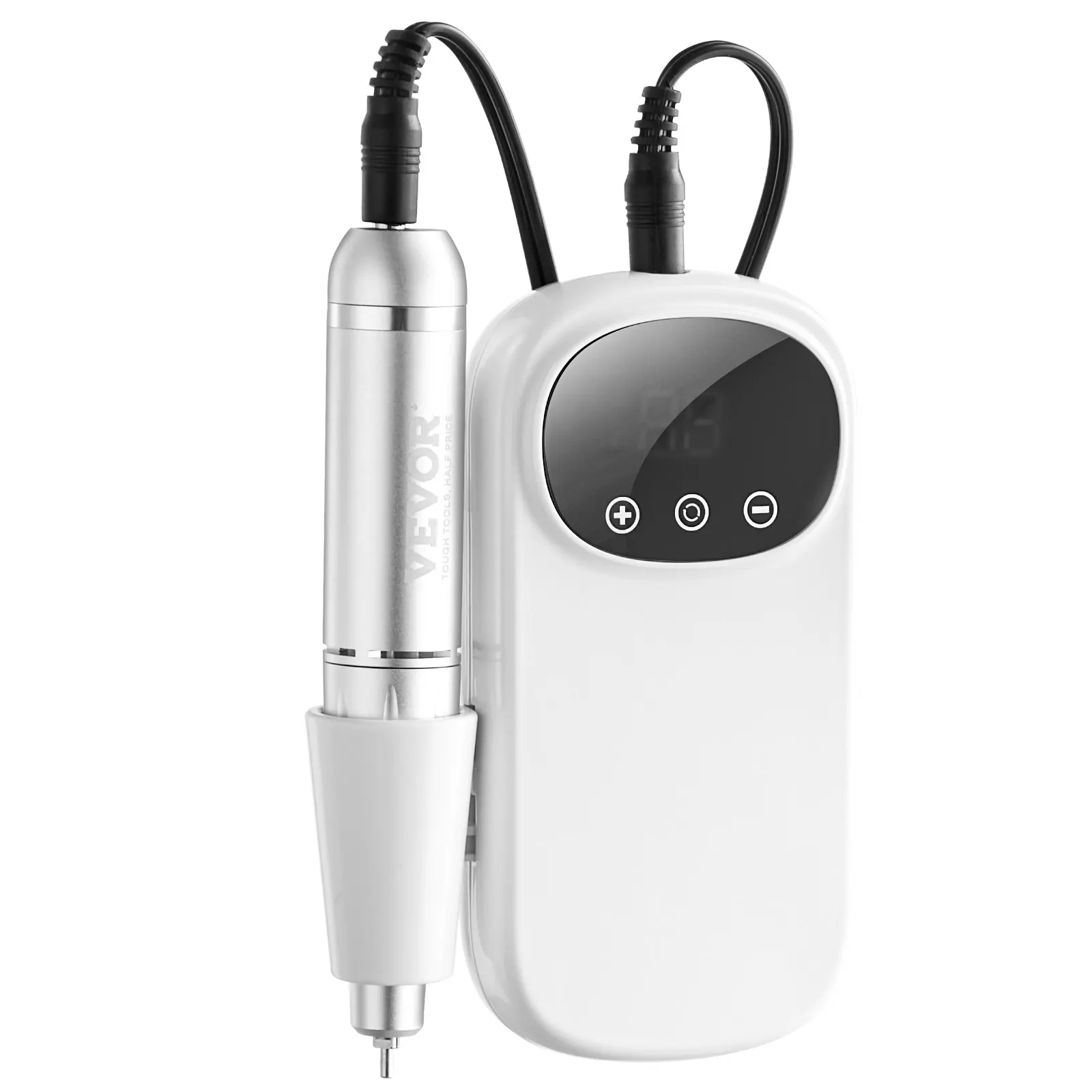 Elektrischer wiederaufladbarer Nagelbohrer, 35.000 U/min tragbare kabellose Nagel-E-Feilenmaschine, Acryl-Gel-Schleifwerkzeug mit LCD-Display