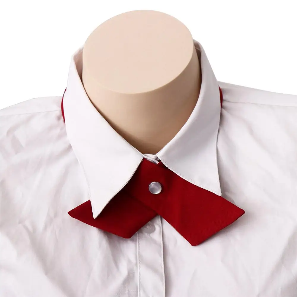 

Cute Vintage Uniform Ribbon Tie Solid Color Shirt Accessory for School Costume Neck Ties JK Bow Tie Cravat Cross Bow Tie