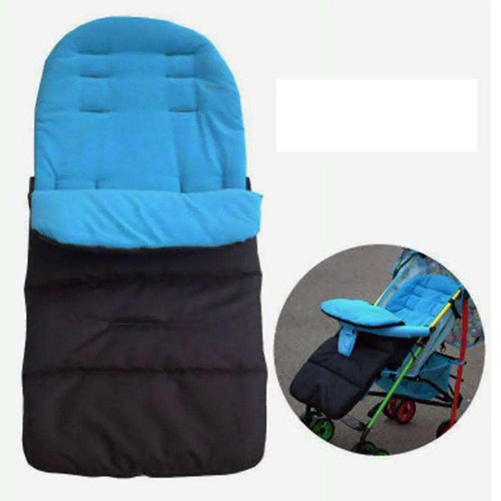 Portable Winter Warm Waterproof Footmuff Foot Cover Sleepsacks Thick Cushion Stroller Sleeping Bag