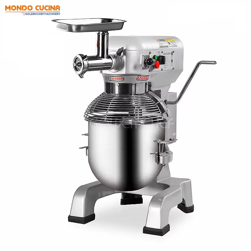 10l 20l 30l Best Sale Stainless Steel Bowl Industrial Meat Grinder Egg Cake Commercial Stand Mixer Planetary Food Powder Mixer