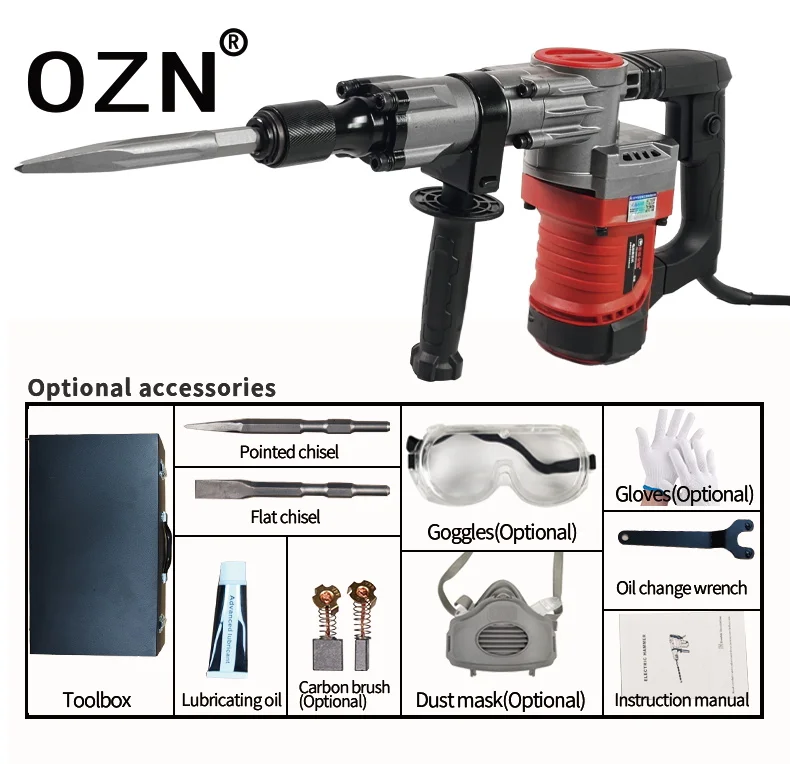 1150W High-Power Multi-Purpose Industrial Wall Electric Pick 0845 Removal Slotted house hold Electric Power Demolition Drills