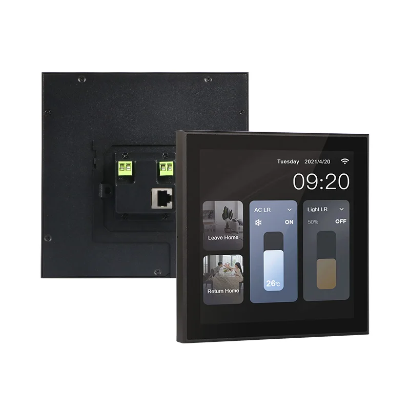 

YC-L76 7.6-inch Quad Core Android Flush Mount Smart Home New Square Touch Screen for Hotels Cars RVs WiFi Feature