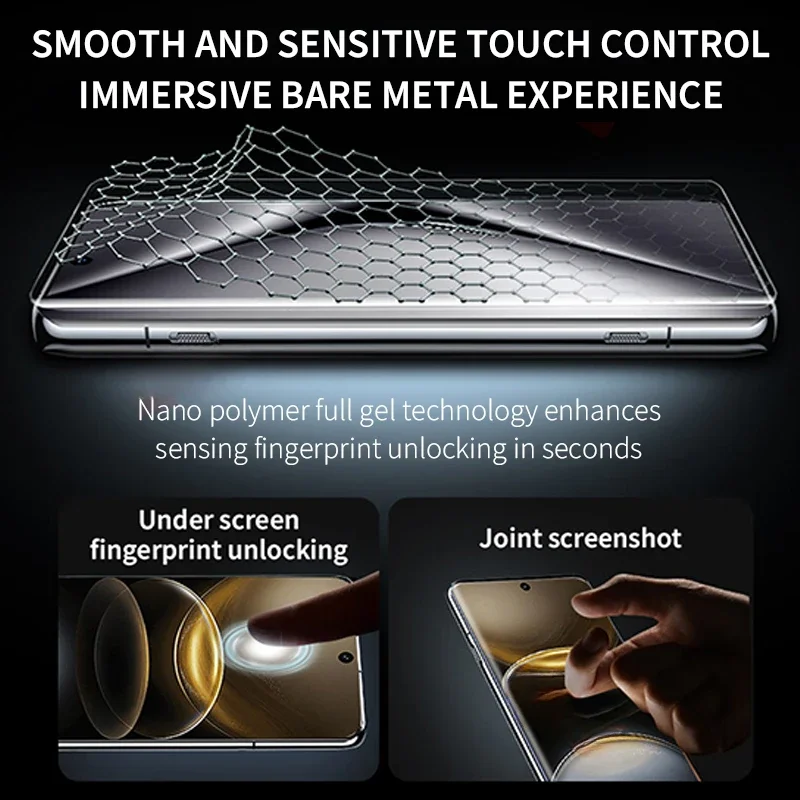 2-4Pcs โค้งเต็มรูปแบบฟิล์ม Hydrogel สําหรับ Vivo X100 Ultra X200 X100S X90S X90 X80 X70 Pro PLUS ป้องกันหน้าจอสําหรับ V40e V30e V40 V30