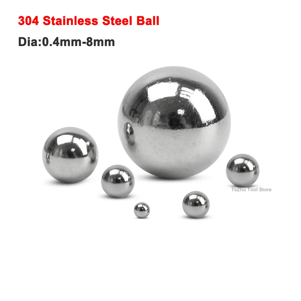 

Dia 0.4mm-8mm 304 Stainless Steel Beads Ball High Precision Bearings Roller Beads Smooth Solid Ball