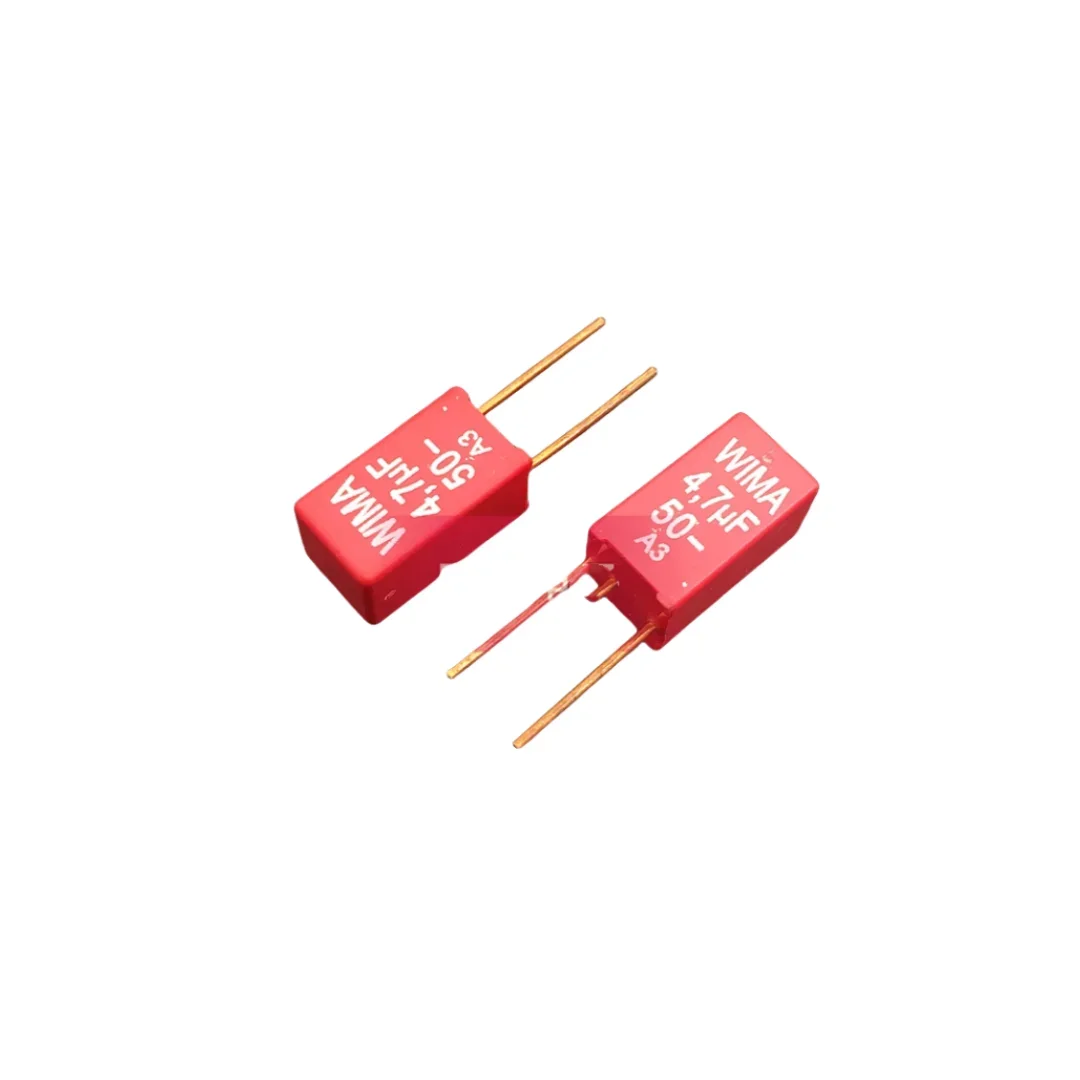 

5PCS/German Weimar Capacitor MKS2 50V 4.7UF 50V 475 4 U7 Foot Distance 5mm Copper Foot