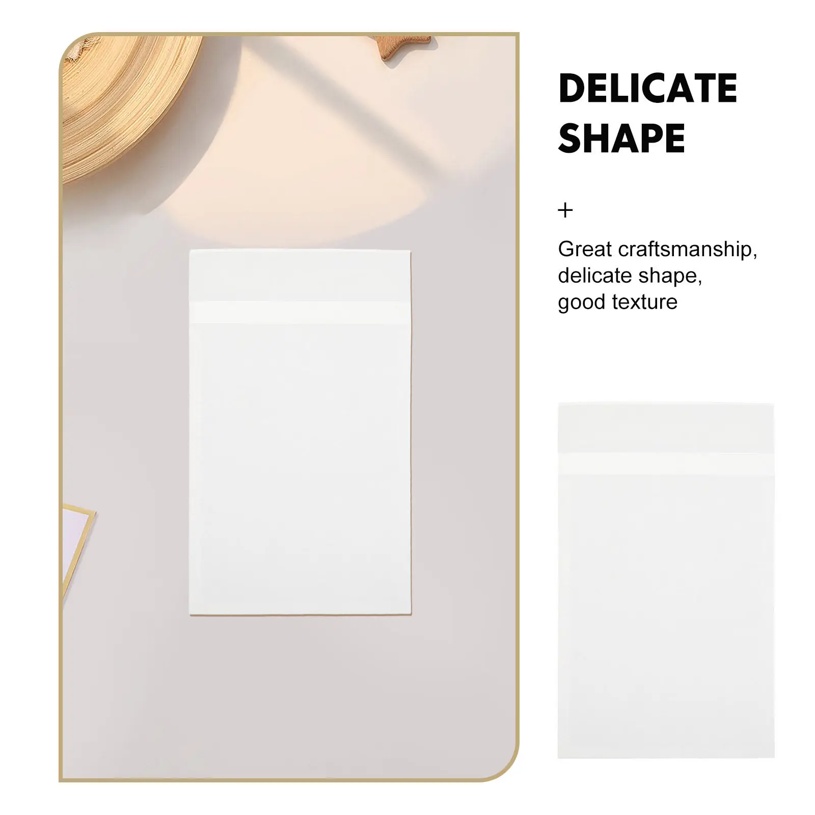 200Pcs Translucent Envelopes 4.72x3.54 Inches Self-Seal Glassine Paper Bags for Wedding Invitations Cards Mailing Snacks view 6