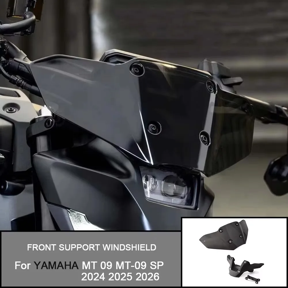 Para YAMAHA MT 09 MT-09 SP 2024, accesorios para motocicleta, soporte frontal para parabrisas, Deflector de viento, carenado inferior