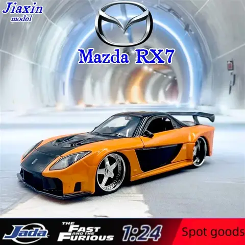 JADA GADA 1/24 Alloy Auto Model Speed & Passion Tokyo Drift Korean Mazda RX-7 Children's Gift Limited Edition