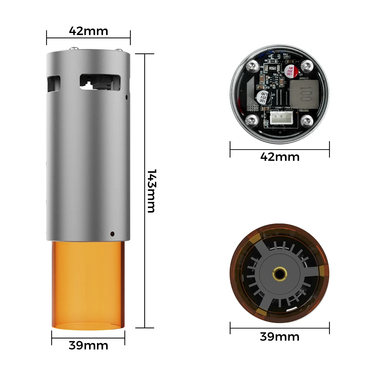 For  COOLOOK For CNC 3018 Pro TTC450 Laser Module Round Laser Head For Engraving And Cutting Wood, Leather, Acrylic And Metal