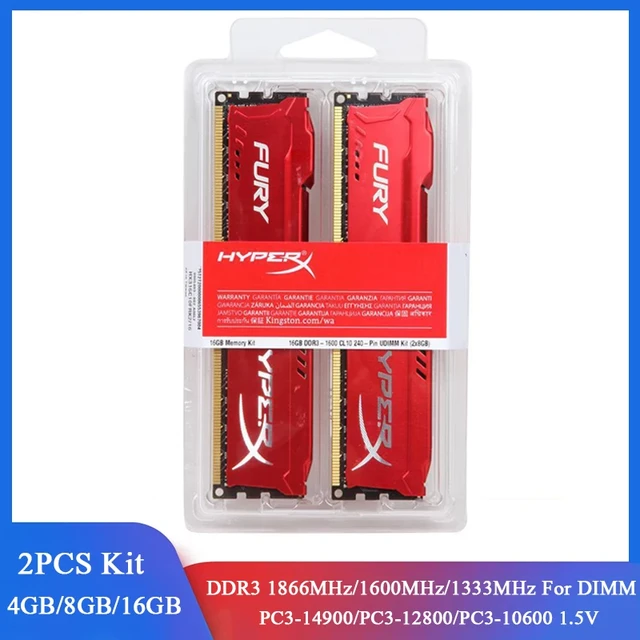 Memoria DDR3 RAM 8GB 16GB 2x4GB 2x8GB Kit Desktop 1866MHz 1600MHz 1333MHz RAM DDR3 PC3 12800 PC3 14900 1.5V DIMM Memory HyperX AliExpress