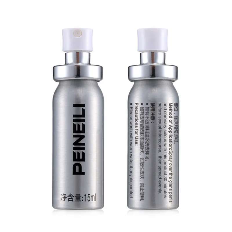 15ML Peineili Sex Delay Spray per uomini maschio esterno 60 minuti sesso Anti eiaculazione precoce prolungare l'ingrandimento del pene erezione