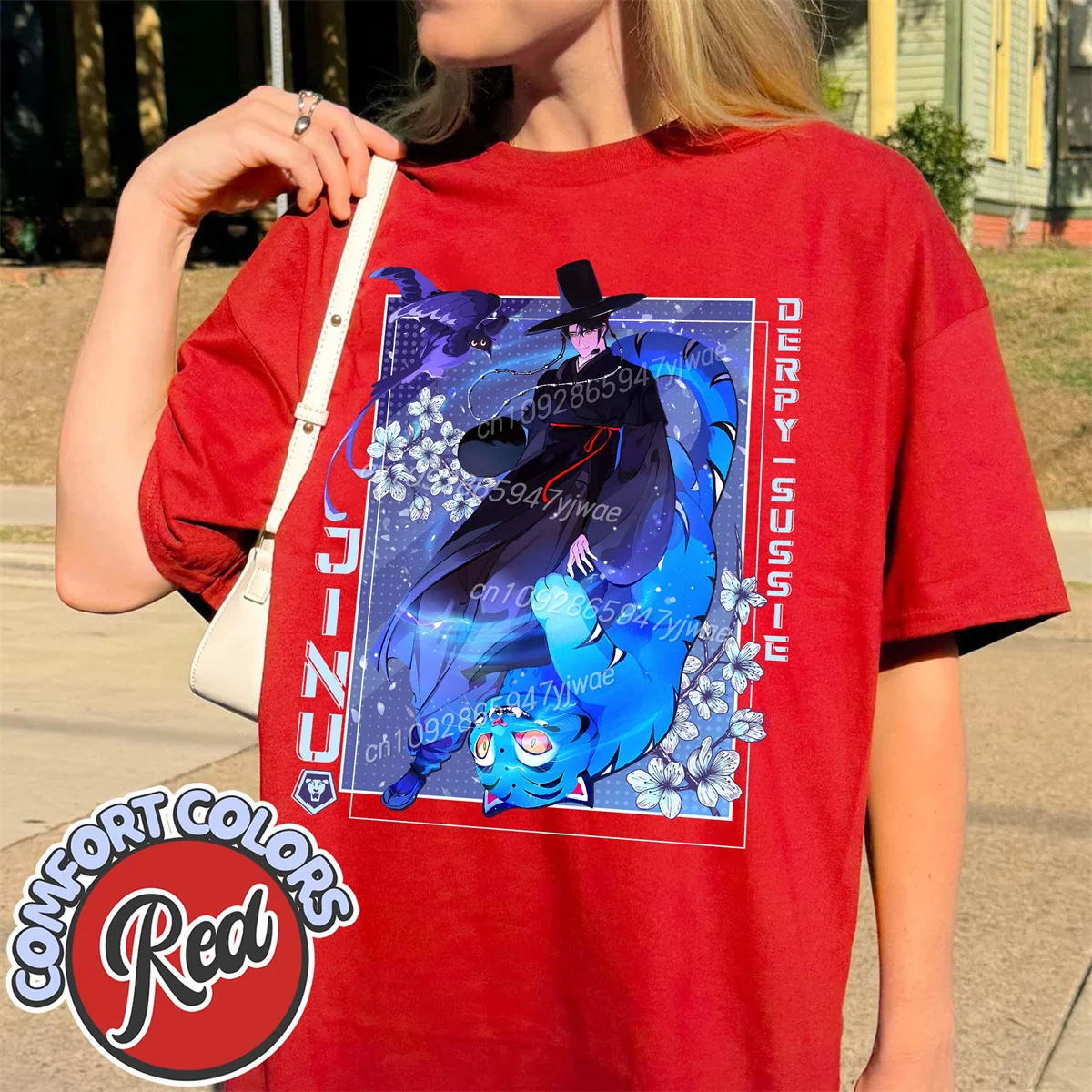 Saja Boys Kpop Devil Hunter T-shirt Jinu Derpy Sussy Shirt Halloween Korean Wave Fan Gift Women's Casual Cotton T-shirt