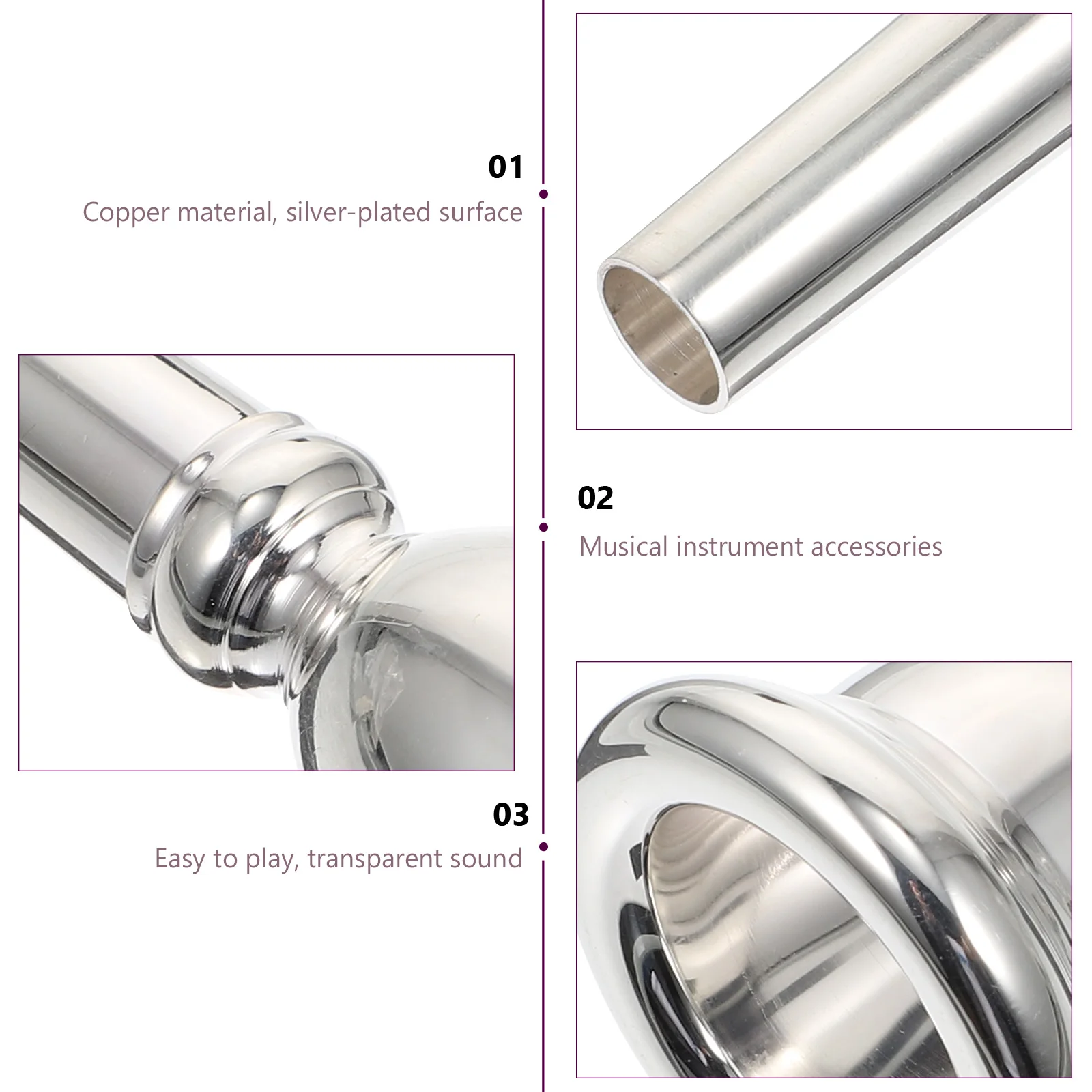 

Mouthpiece High Quality Copper Durable Replacement For Beginners Professional Players Small Euphonium Accessory Instrument Tool