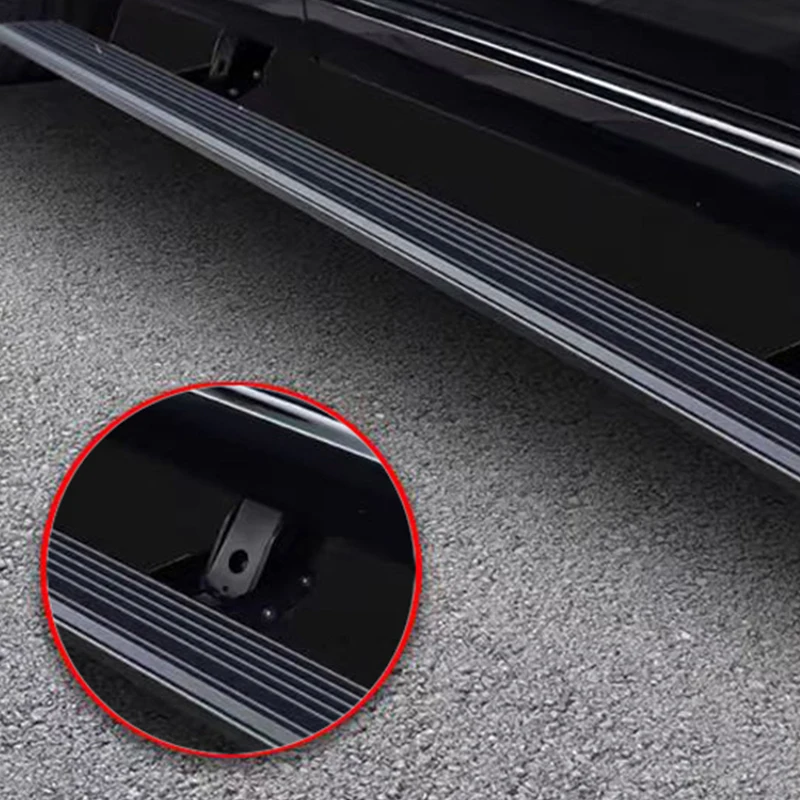 High Quality Universal Sports Style Anti-Pinch Waterproof Aluminum Alloy Automatic Side Step, No Drilling Installation