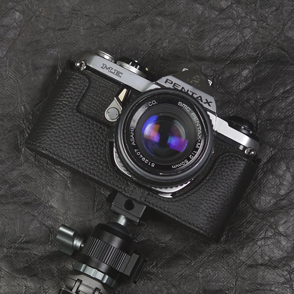 Чехол для Pentax ME, кожаный чехол, комплект, получехол из натуральной кожи ручной работы, кожаный ремешок для фотоаппарата, аксессуары для фотосъемки, сумка для фотоаппарата