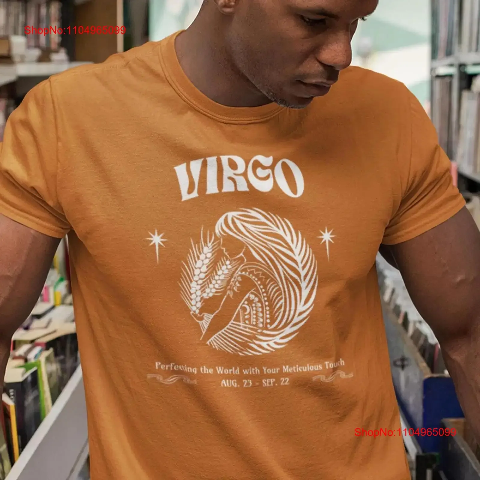 

Virgo Sign Zodiac T Shirt Horoscope Celestial vintage Washed Comfortable Breathable Unisex Stretched Top For Everyday Wear