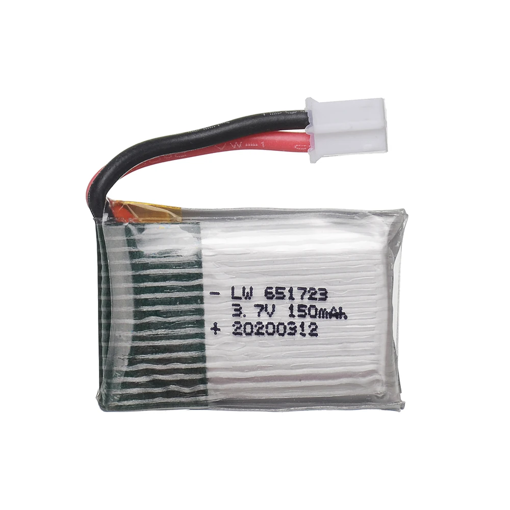 Batterie pour hélicoptère quadrirotor RC, jouets drones, E010 E011 E012 E013 Furibee F36, 5/10 V, 3.7V, 3.7 mAh, 150 V, 3.7V