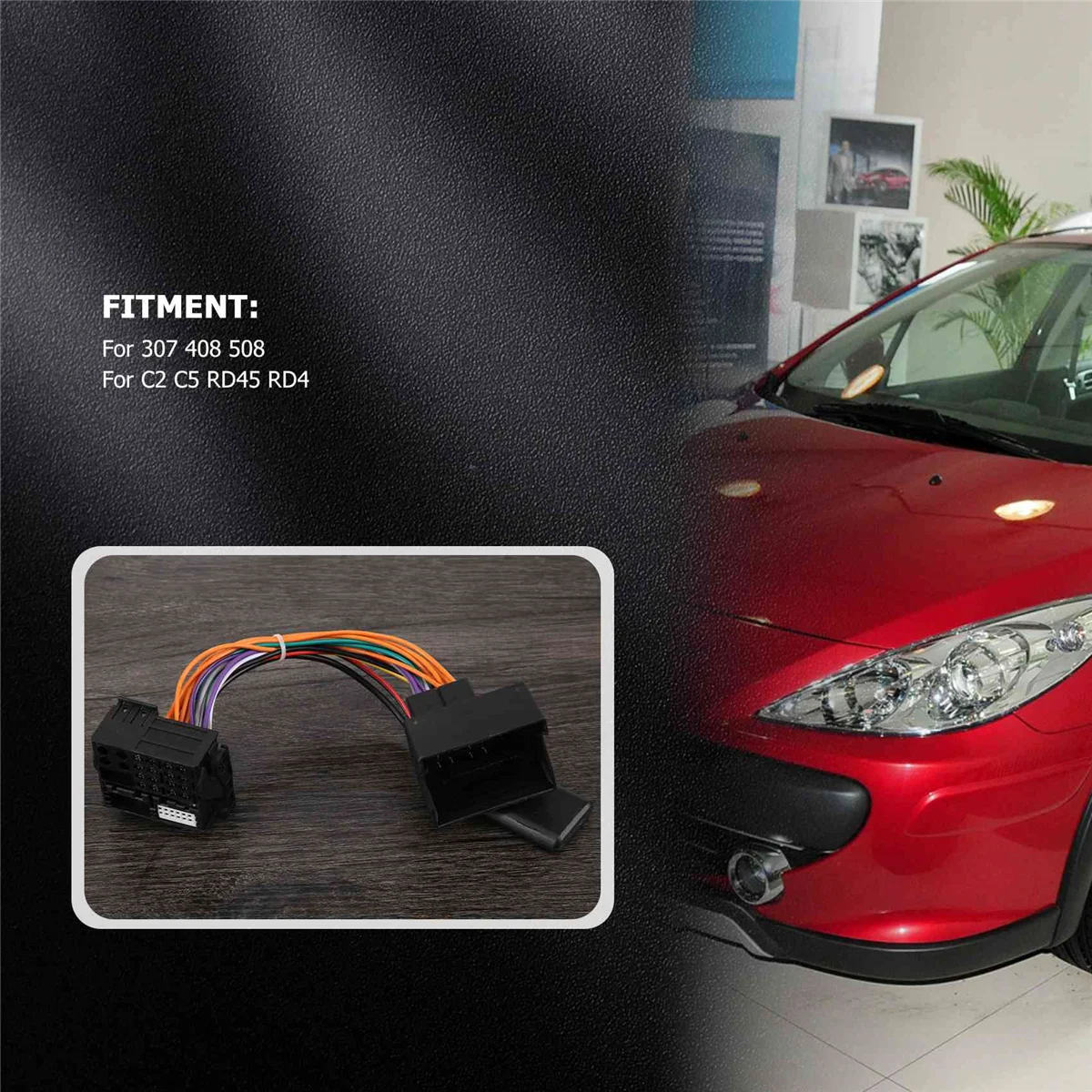 AT77 автомобильный аудиоприемник Bluetooth 5,0 Aux адаптер для Peugeot Citroen C2 C5 RD45 RD4 радиомодуль Bluetooth Aux кабель