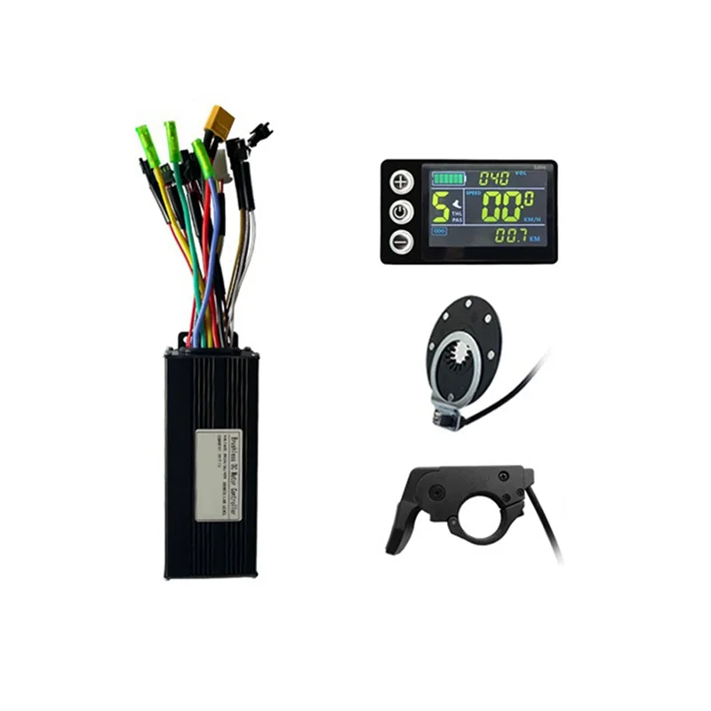 

ABJM-Electric Scooter Lithium Battery Modified LCD-S866 Color Screen Instrument 30A Controller Power Booster Throttle Set Parts
