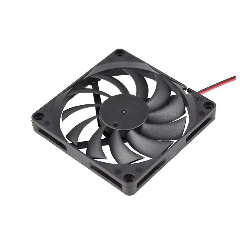 DC 5 V 12 V 24 V 8 cm bürstenloser Dual-Ball-Lüfter 8010 80 mm axialer PC-Kühlerlüfter 80 x 80 x 10 mm Computergehäuse CPU-Kühlerlüfter – Detail 4