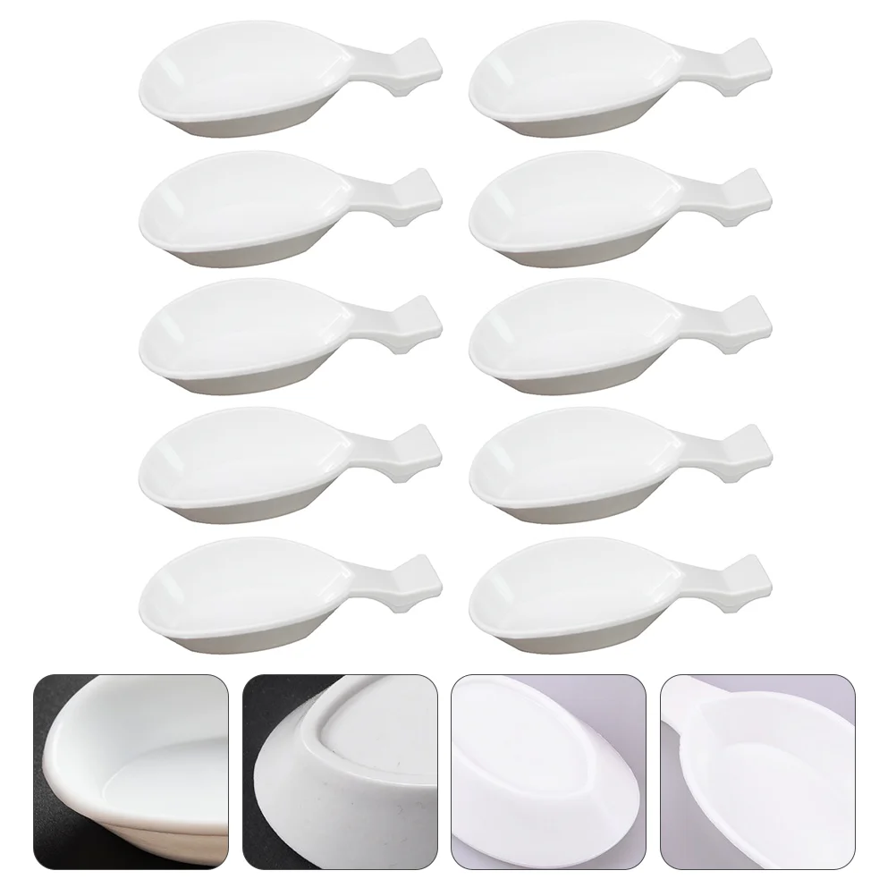 30 PCS Ink Water Writing Cloth Dish Calligraphy Plastic Plate Practical White Multi-purpose Child