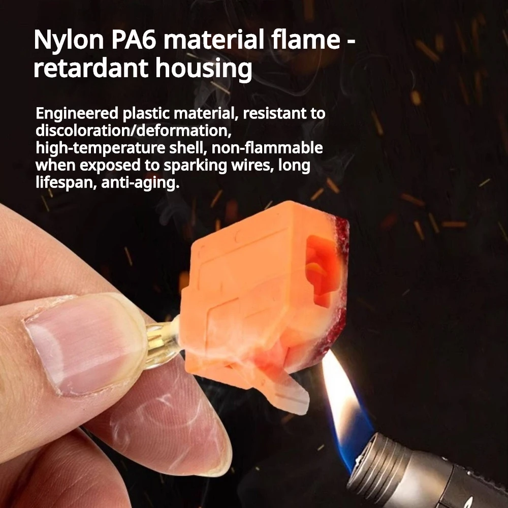 1PCS 24A Solderless Banana Plug Press Fit Terminal Lantern Type Connector Brass Nickel Plated Fit 0.5-2.5mm² Wire Banana Plug